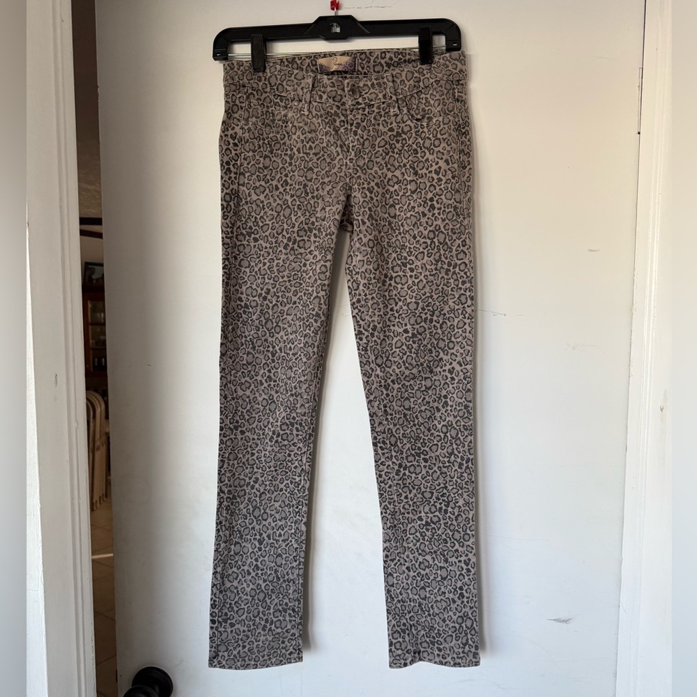 Paige leopard print skinny jeans